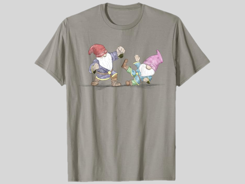 Gnome Throwing a Haymaker T-Shirt